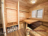 Мобільна квадро-баня бочка 2.4x4.5м під ключ від Thermowood Production, фото 8