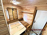 Мобільна квадро-баня бочка 2.4x4.5м під ключ від Thermowood Production, фото 9