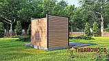 Модульна міні баня 2,3 х2, 3м під ключ Gartensauna-16 від Thermowood Production під ключ від виробника, фото 5