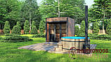 Модульна міні баня 2,3 х2, 3м під ключ Gartensauna-16 від Thermowood Production під ключ від виробника, фото 6