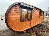 Баня з термобруса овальна 6х2,6м від виробника Thermowood Production, фото 4
