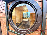 Баня з термобруса овальна 6х2,6м від виробника Thermowood Production, фото 6