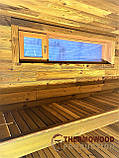 Модульна баня 7,0х2,3 м із панорамним вікном Gartensauna-23 від Thermowood Production під ключ від виробника, фото 3