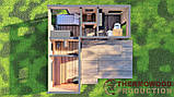 Модульний гостьовий будинок з банею 6,3х6,0м Sauna House 5 від Thermowood Production, фото 7