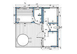 Модульний гостьовий будинок з банею 6,3х6,0м Sauna House 5 від Thermowood Production, фото 8