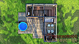 Модульний каркасний будинок 6,8х5,6м з банею Sauna House 6 під ключ від Thermowood Production, фото 7