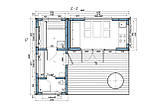 Модульний каркасний будинок 6,8х5,6м з банею Sauna House 6 під ключ від Thermowood Production, фото 8