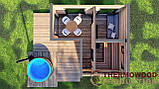 Модульний будинок-баня 5,0х4,7м Sauna House 8 під ключ від виробника Thermowood Production, фото 7