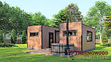 Модульний будинок-баня 7,0х5,0м Sauna House 12 під ключ від виробника Thermowood Production, фото 4