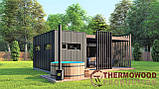 Модульний дачний будинок з банею 7,0х4,9м Sauna House 13 від Thermowood Production, фото 4