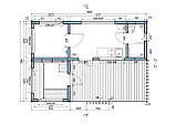 Модульний дачний будинок з банею 7,0х4,9м Sauna House 13 від Thermowood Production, фото 8