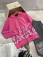 Спортивный костюм на девочку с буквами Серо-Розовый 86917 Grace, Серо-Розовый, Для девочек, Весна Осень, 146