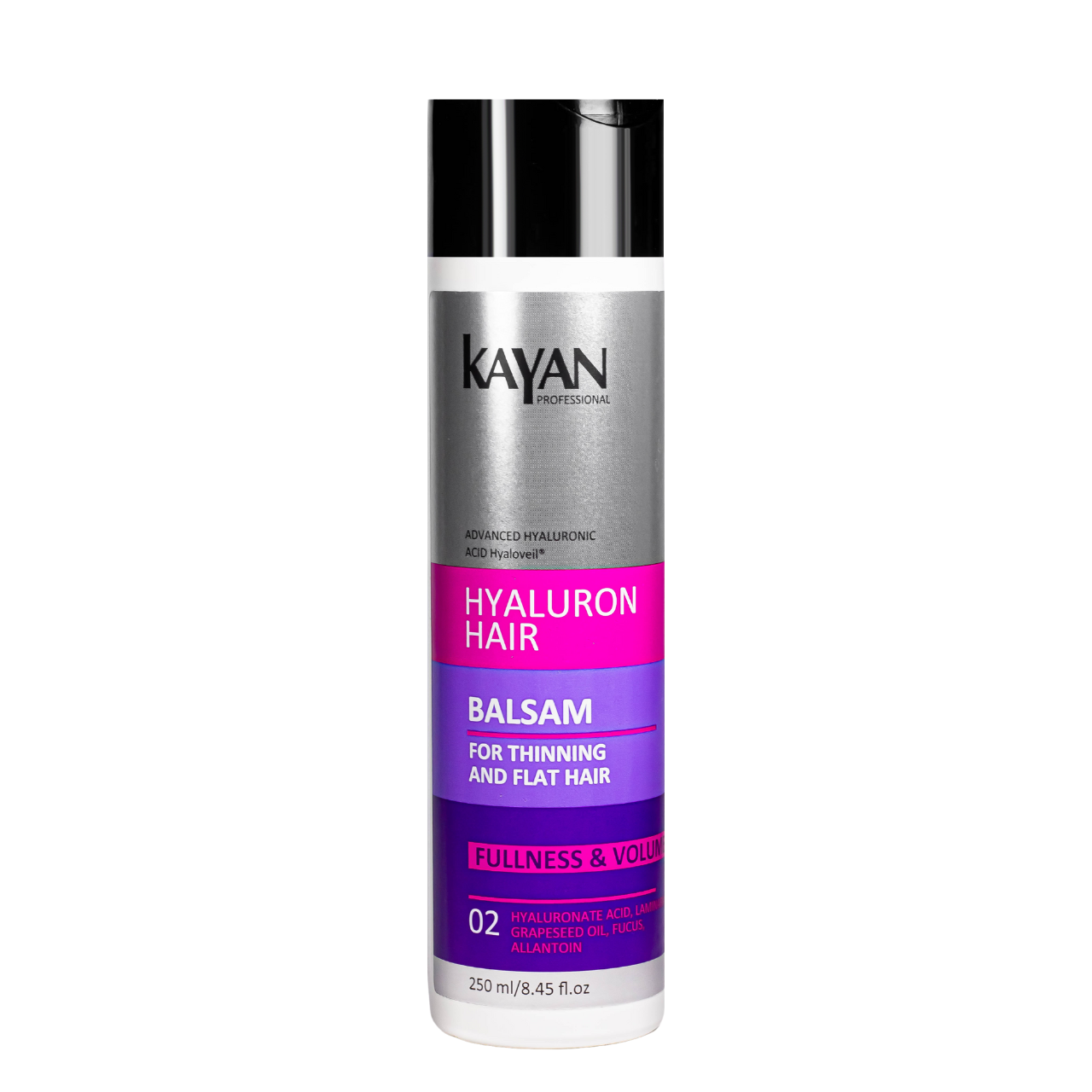 Бальзам для тонкого волосся без об'єму Kayan Professional Hyaluron Hair Balsam з гіалуроновою кислотою