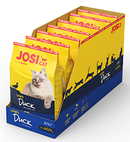 Корм для котів JosiCat Crispy Duck 7*650г ЙозіКет Кріспі Дак (Кутка) 7*650г