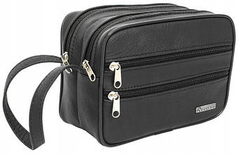 Чоловіча шкіряна барсетка Reverse чорна