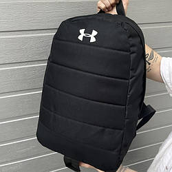 Чоловічий спортивний рюкзак Under Armour чорний сумка спортивна чорна для тренувань