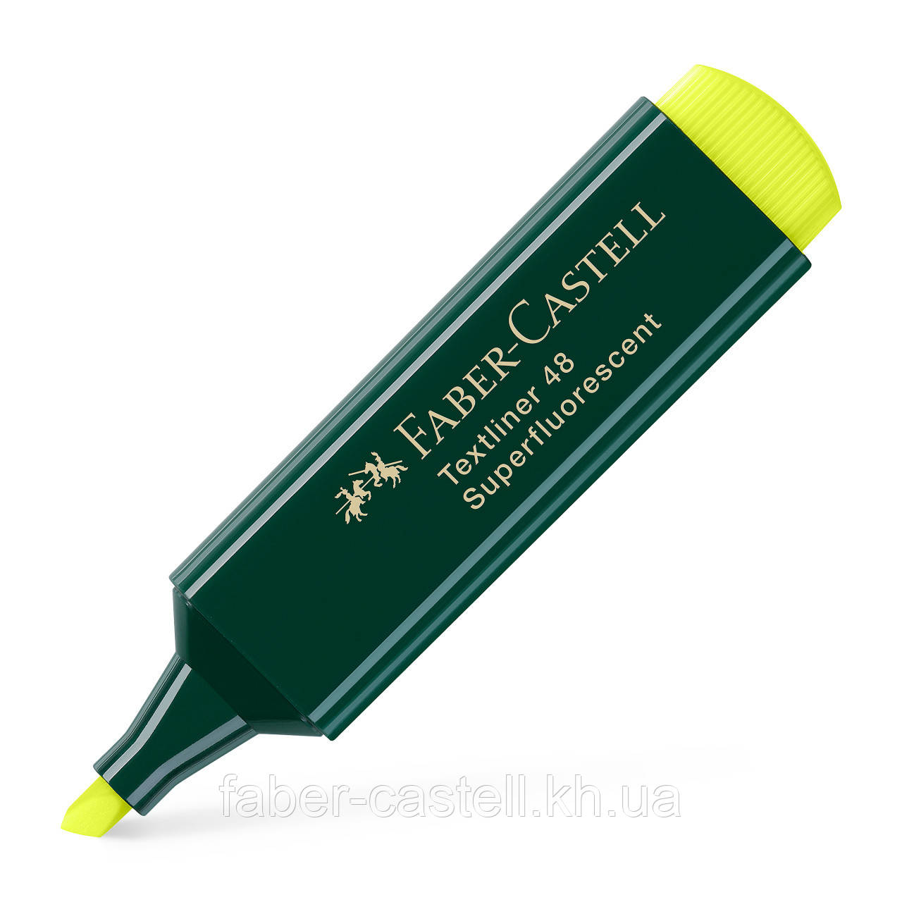 Маркер текстовий Faber-Castell Textliner 48 Superfluorescent, колір жовтий, 154807