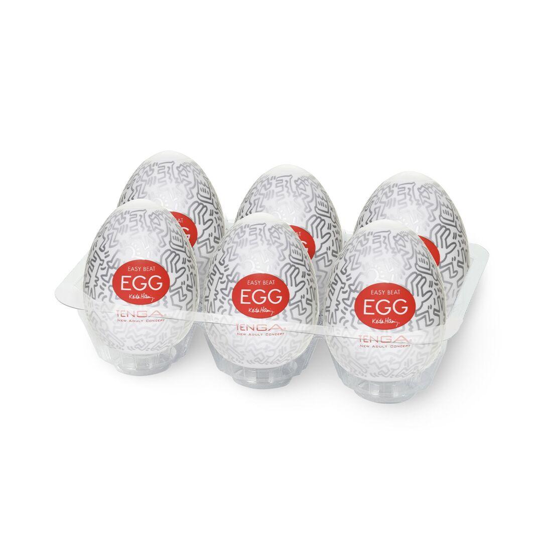 Набір Tenga Keith Haring EGG Party (6 яєць) Кітті