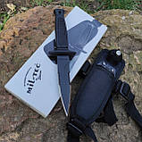 Уцінка. Ніж MIL-TEC STIEFEL KNIFE WITH MULTIPLE CUTTER Black обоюдогострий, фото 3