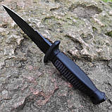 Уцінка. Ніж MIL-TEC STIEFEL KNIFE WITH MULTIPLE CUTTER Black обоюдогострий, фото 6