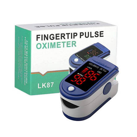 Пульсоксиметр на палець, Pulse Oximeter LK87 для вимірювання рівня кисню, фото 1
