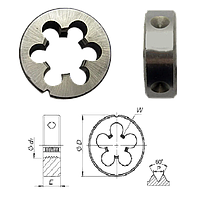 Плашка дюймовая UNF 5/16"х24 HSS KRINO