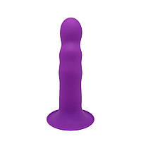 Ділдо з присоскою Adrien Lastic Hitsens 3 Purple, відмінно для страпона, діаметр 4,1 см, довжина 18,  Кітті