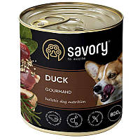 Savory (Cейвори) Dog Gourmand Duck - Консервированный корм для привередливых собак (утка) 800 гр