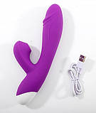 Вакуумний подвійний вібратор Double Sucker арт02, фото 2