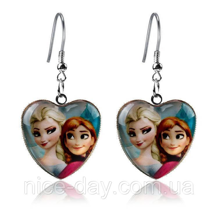 Сережки Холодне серце мультфільм Анна Ельза
