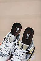 Класні кроссівки жіночі Nike Air Jordan 4. Стильні кроссівки для дівчат Найк Аір Джордан 4 весна осінь., фото 7