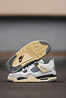 Класні кроссівки жіночі Nike Air Jordan 4. Стильні кроссівки для дівчат Найк Аір Джордан 4 весна осінь., фото 10