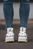 Класні кроссівки жіночі Nike Air Jordan 4. Стильні кроссівки для дівчат Найк Аір Джордан 4 весна осінь., фото 6