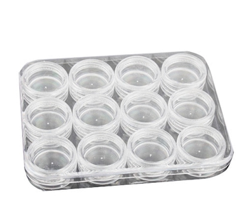 Футляр для зберігання круглий Silenta Mini 2.8х1.4 см 12 шт./1 уп (KG-7138)