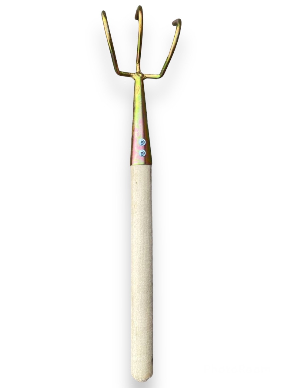 Граблі «Куриня-лапка» анодовані, 3 зубці з ручкою