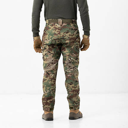 Тактичні штани софтшел мультикам, армійські штани мультикам,  вологозахисні штани для військових мультикам 54, фото 2