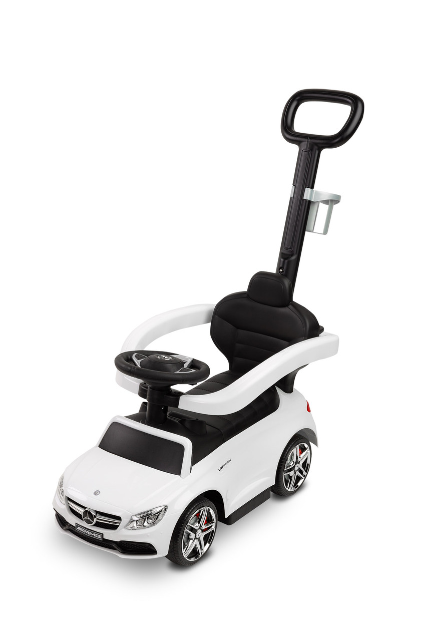 Машинка для катання Caretero (Toyz) Mercedes AMG C63 з батьківською ручкою White