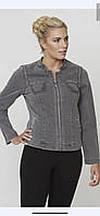 Куртка джинсова жіноча молодіжна, розміри XL-4XL (3 кв) "ALPAKA" недорого від прямого постачальника