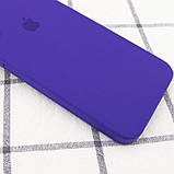 Чохол Silicone Case Square Full Camera Protective (AA) для Apple iPhone 7 plus/8 plus (5.5") Фіолетовий / Ultra Violet, фото 2
