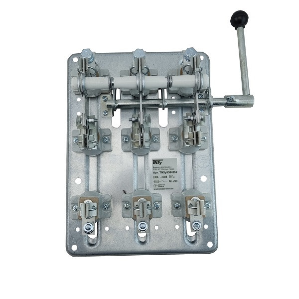 Роз'єднувач РПБ-1П 100А рубильник із запобіжниками бокова права рукоятка