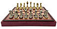 Набір 3 в 1 шахи з тематичними фігурками, шашки, нарди, дошка з екошкіри від італійського бренду Italfama, фото 4