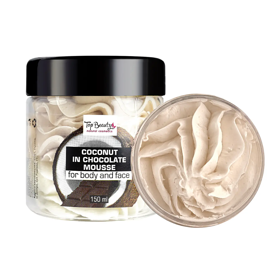 Баттер-суфле для тіла Шоколад-Кокос Top Beauty Butter Soufle Coconut In Chocolade Mousse 150 мл
