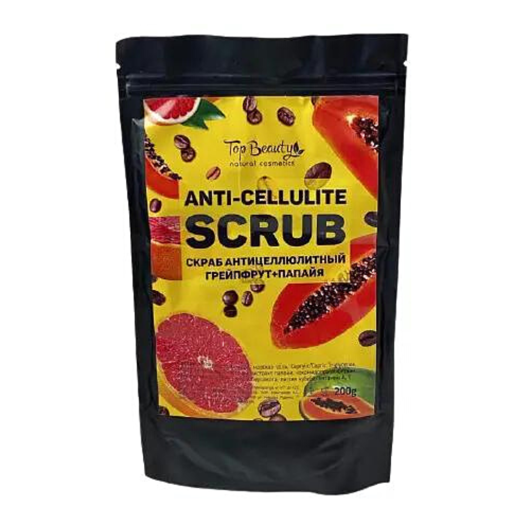 Скраб для тіла антицелюлітний Папайя-Грейпфрут Top Beauty Anti-Celulite Scrub 200 г