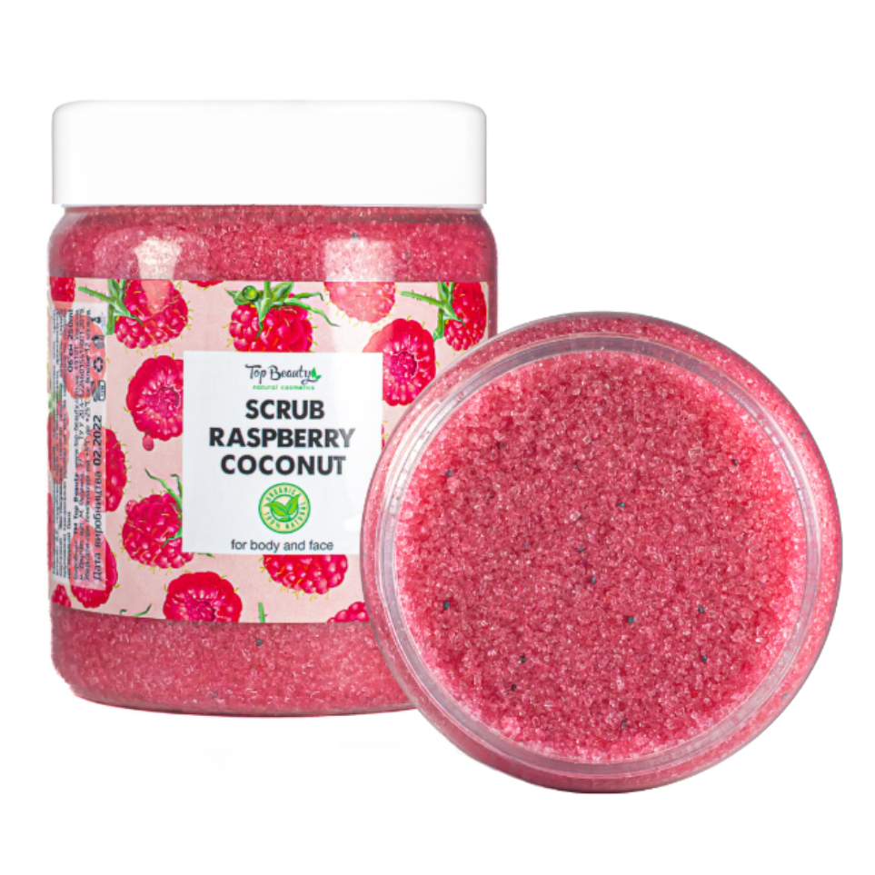 Скраб для тіла Малина-Кокос Top Beauty Scrub Raspberry Coconut 250 мл