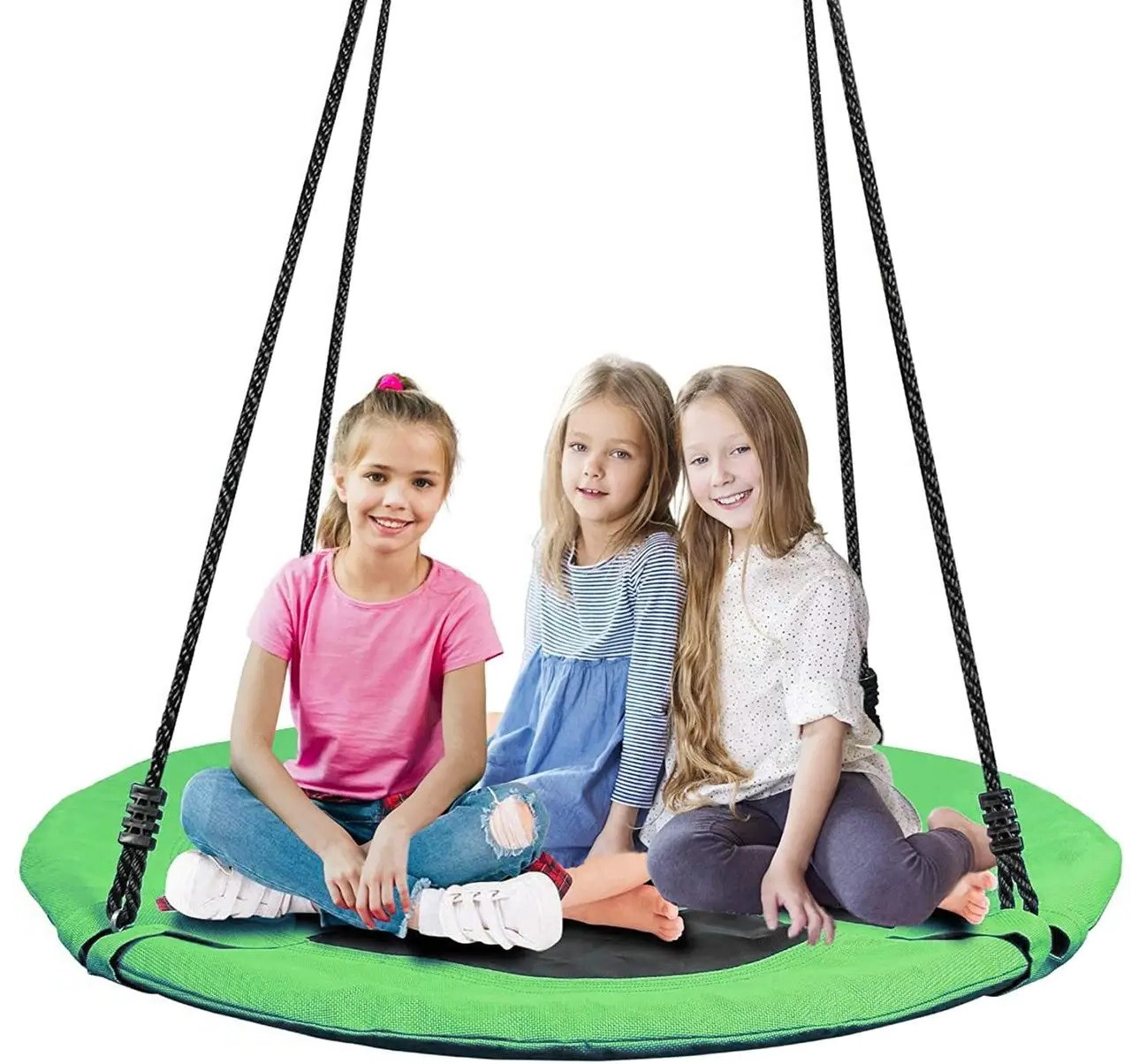 Гойдалка дитяча кругла підвісна гніздо 100 см WCG Свайбі