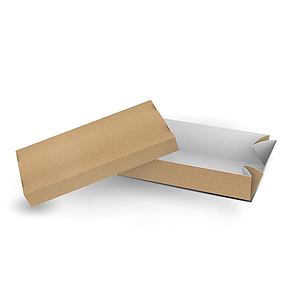 Коробка MIDI кришка-дно для суші (солодощів) без вікна крафт (50шт/уп)