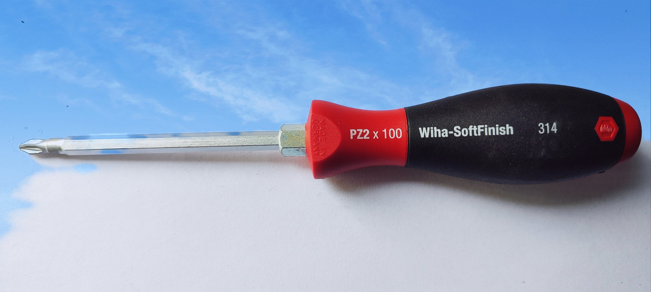 Отвертка Wiha SoftFinish 314SF PZ 2x100 Pozidrive, фото 1