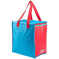 Термосумка, сумка-холодильник 32х20х35 см 22 л Sannen Cooler Bag Червоно-синя DT4244, фото 4