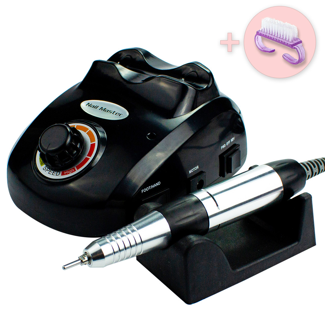 Фрезер для манікюру Nail Master ZS 603 65 W 45000 манікюрний фрейзер DM 208 машинка для нігтів + щіточка