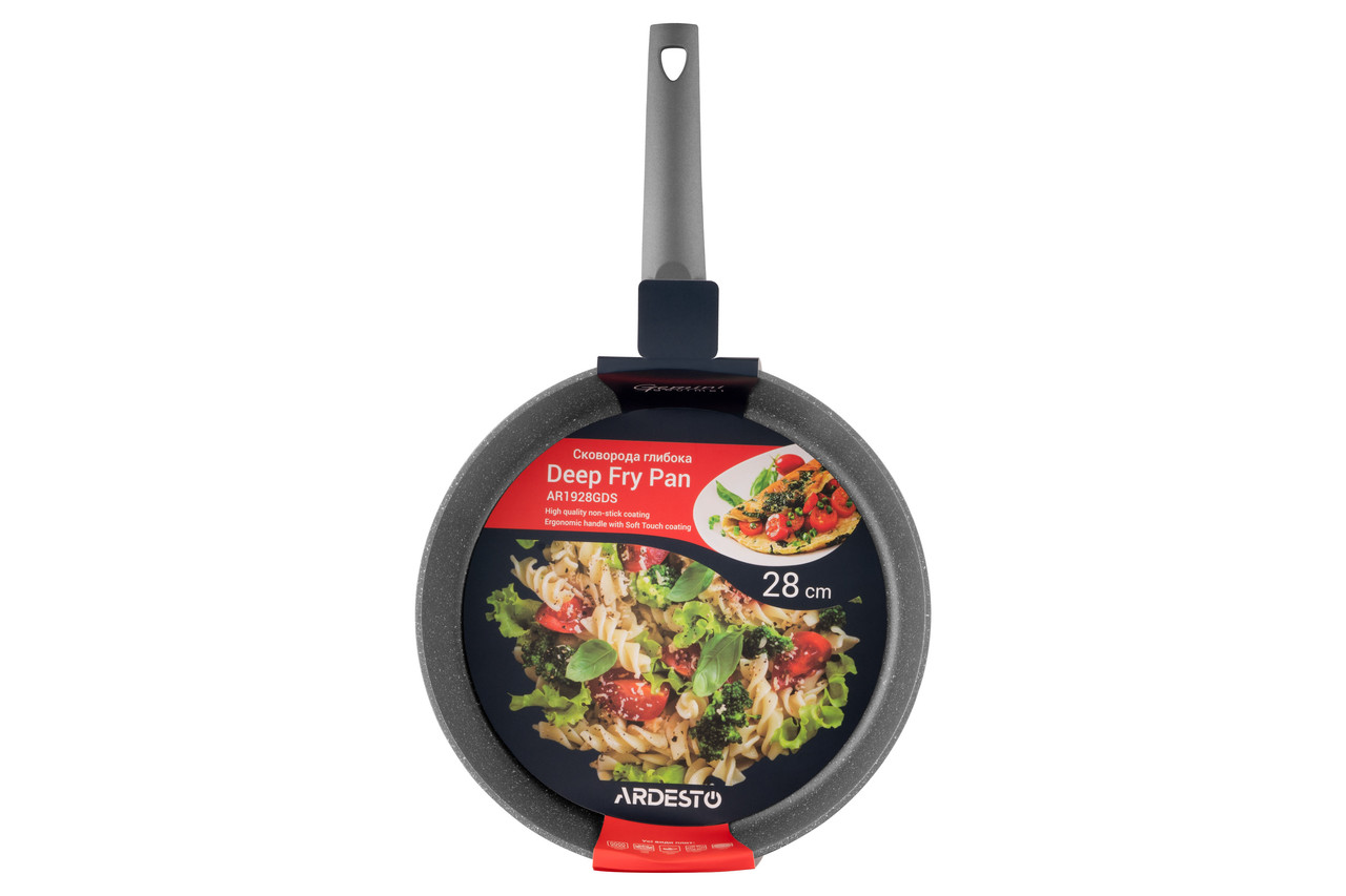 ARDESTO Сковорода Gemini Gourmet Apulia 28 см, сірий, алюміній